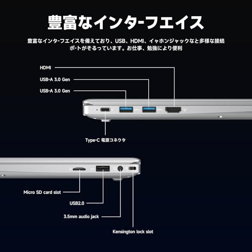 Akocrsiy - Office 2024搭載 15.6 インチ ノートpc 6500Y 32GBメモリー